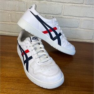 ASICS Japan S Grade School shoe - kids size 6, white with black and red